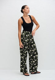 Drawstring Trouser - Agave - Matteau
